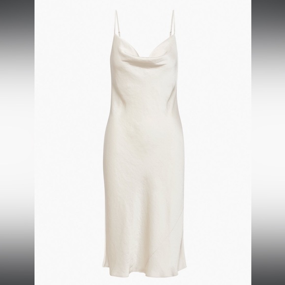 Aritzia Cowl Slip Dress in white - Picture 3 of 5